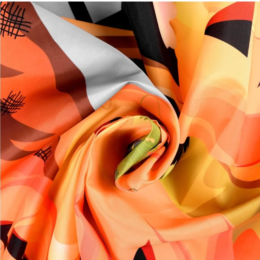 Halloween Shower Curtain Waterproof Fabric with 12 Hooks, 70 x 72 Inch
